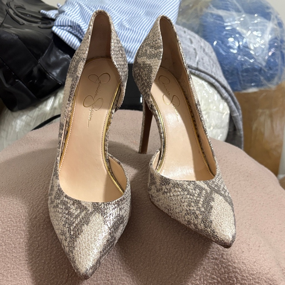 Jessica Simpson Snakeskin Heels